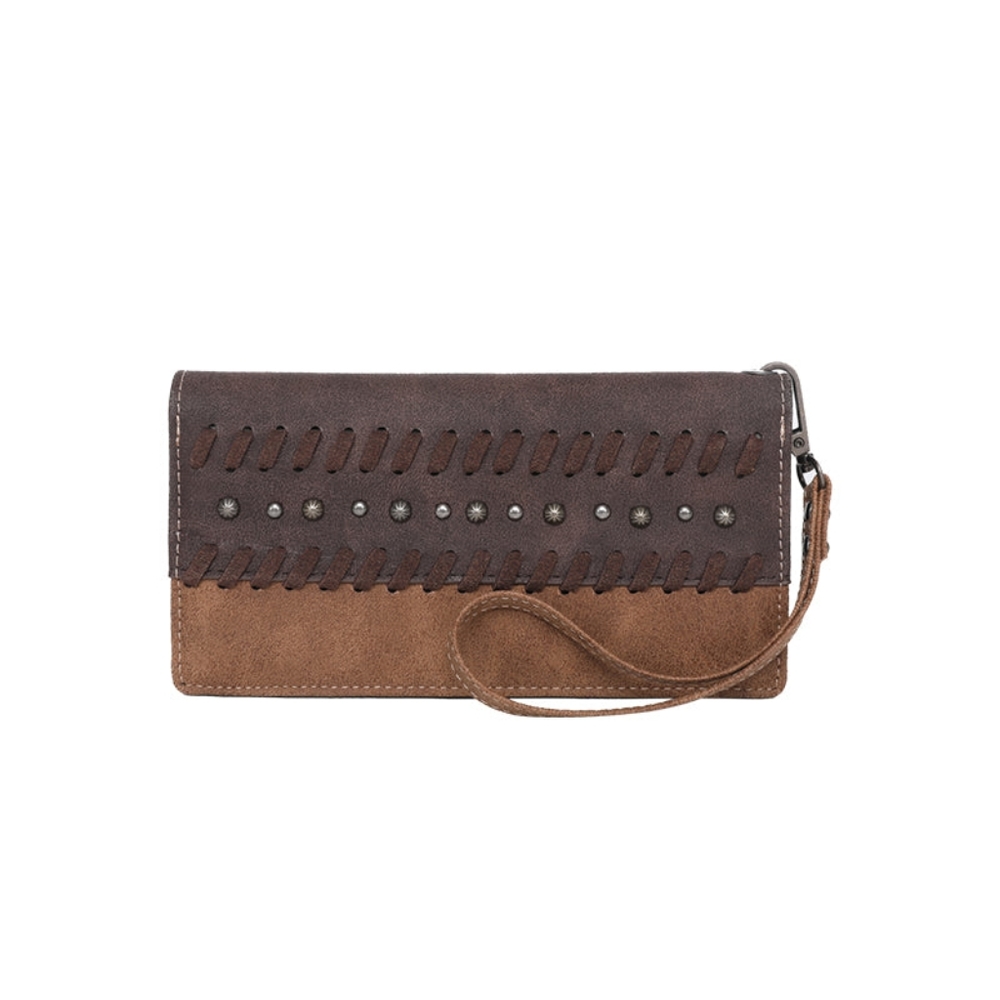 Wrangler western wallet with studs